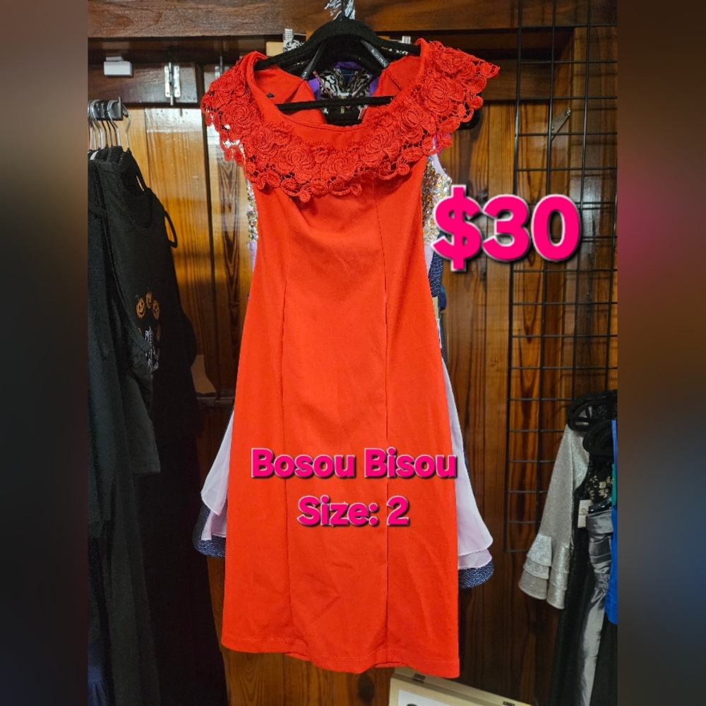 Bisou Bisou Vibrant Red Mini Dress